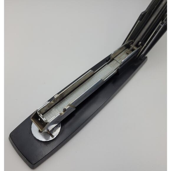Vintage Swingline 333 Stapler Mid Century Black Long Island NY Ronnie Bag Co - Picture 12 of 16